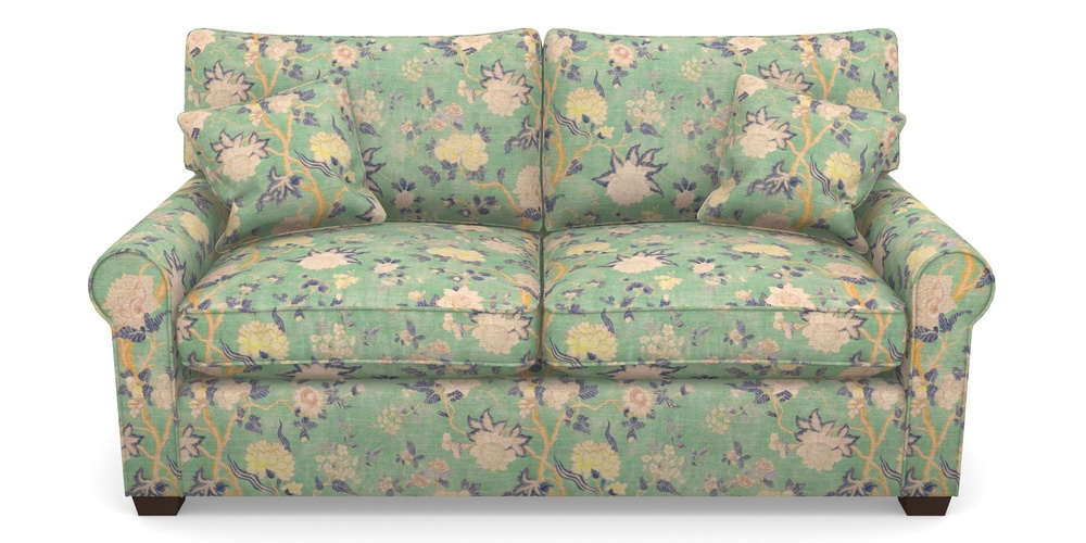 Product photograph of Bignor Sofa Bed 2 5 Seater Sofa Bed In Floral Linen - Even So Verde from Sofas and Stuff Limited