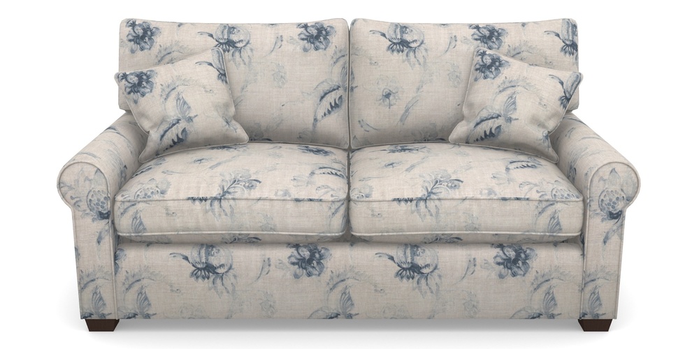 Product photograph of Bignor Sofa Bed 2 5 Seater Sofa Bed In Floral Linen - Lela Mystery Indigo from Sofas and Stuff Limited