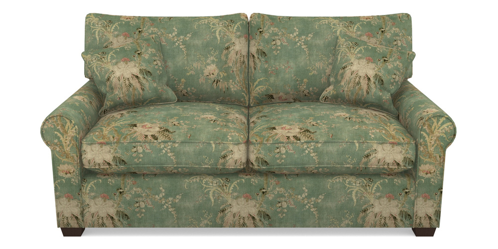 Product photograph of Bignor Sofa Bed 2 5 Seater Sofa Bed In Floral Linen - Zefferino Emerald from Sofas and Stuff Limited