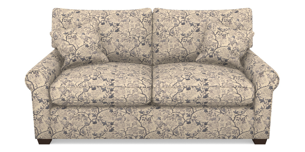 Product photograph of Bignor Sofa Bed 2 5 Seater Sofa Bed In Rhs Collection - Gertrude Jekyll Linen Cotton Blend - Navy from Sofas and Stuff Limited