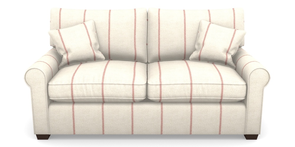 Product photograph of Bignor Sofa Bed 2 5 Seater Sofa Bed In Grain Sack Stripe - Red from Sofas and Stuff Limited