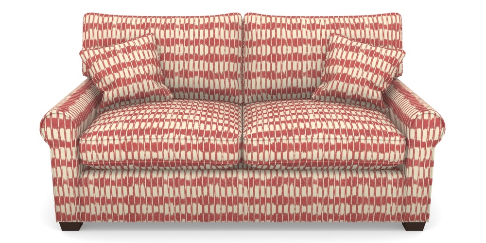 Product photograph of Bignor Sofa Bed 2 5 Seater Sofa Bed In V A Brompton Collection - Ikat - Chilli from Sofas and Stuff Limited