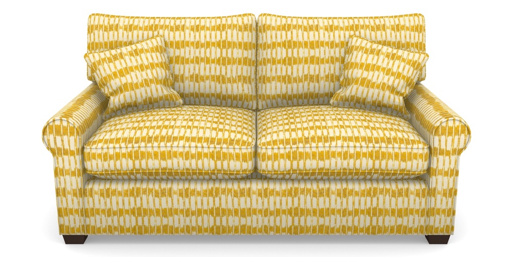 Product photograph of Bignor Sofa Bed 2 5 Seater Sofa Bed In V A Brompton Collection - Ikat - Corn from Sofas and Stuff Limited