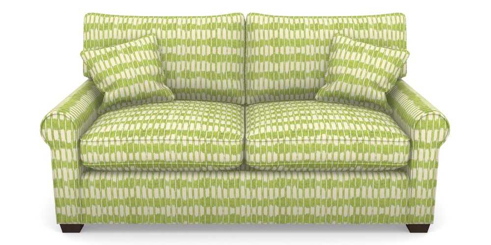 Product photograph of Bignor Sofa Bed 2 5 Seater Sofa Bed In V A Brompton Collection - Ikat - Lime from Sofas and Stuff Limited