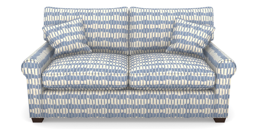 Product photograph of Bignor Sofa Bed 2 5 Seater Sofa Bed In V A Brompton Collection - Ikat - Morning Blue from Sofas and Stuff Limited