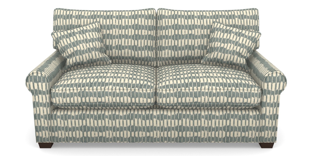 Product photograph of Bignor Sofa Bed 2 5 Seater Sofa Bed In V A Brompton Collection - Ikat - Pebble from Sofas and Stuff Limited