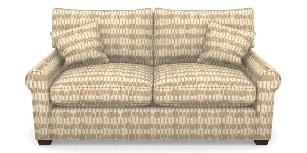 Product photograph of Bignor Sofa Bed 2 5 Seater Sofa Bed In V A Brompton Collection - Ikat - Assam Tea from Sofas and Stuff Limited