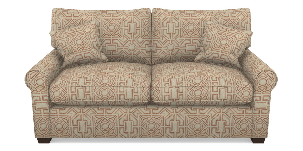 Product photograph of Bignor Sofa Bed 2 5 Seater Sofa Bed In Rhs Collection - Large Knot Garden Linen - Terracotta from Sofas and Stuff Limited