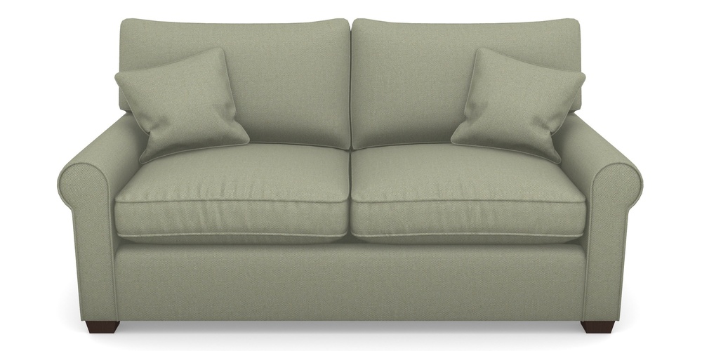 Product photograph of Bignor Sofa Bed 2 5 Seater Sofa Bed In Plain Linen Cotton - Sage from Sofas and Stuff Limited