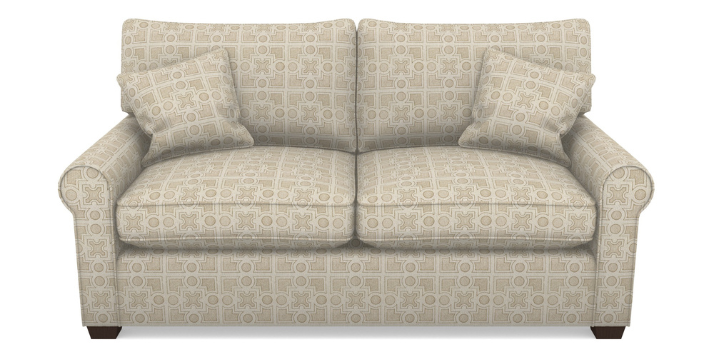 Product photograph of Bignor Sofa Bed 2 5 Seater Sofa Bed In Rhs Collection - Small Knot Garden Cotton Weave - Gold from Sofas and Stuff Limited