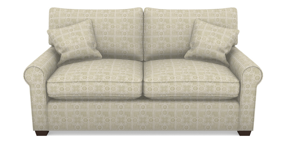 Product photograph of Bignor Sofa Bed 2 5 Seater Sofa Bed In Rhs Collection - Small Knot Garden Cotton Weave - Olive from Sofas and Stuff Limited