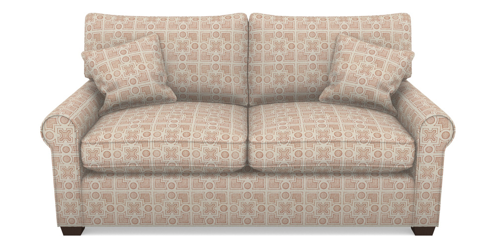 Product photograph of Bignor Sofa Bed 2 5 Seater Sofa Bed In Rhs Collection - Small Knot Garden Cotton Weave - Terracotta from Sofas and Stuff Limited