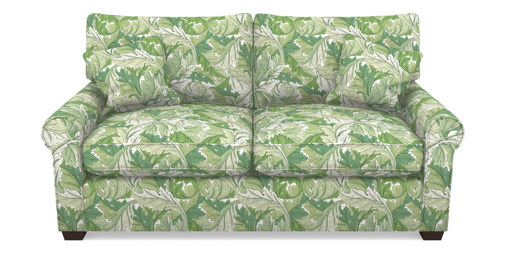 Product photograph of Bignor Sofa Bed 2 5 Seater Sofa Bed In William Morris Collection - Acanthus - Leaf Green from Sofas and Stuff Limited