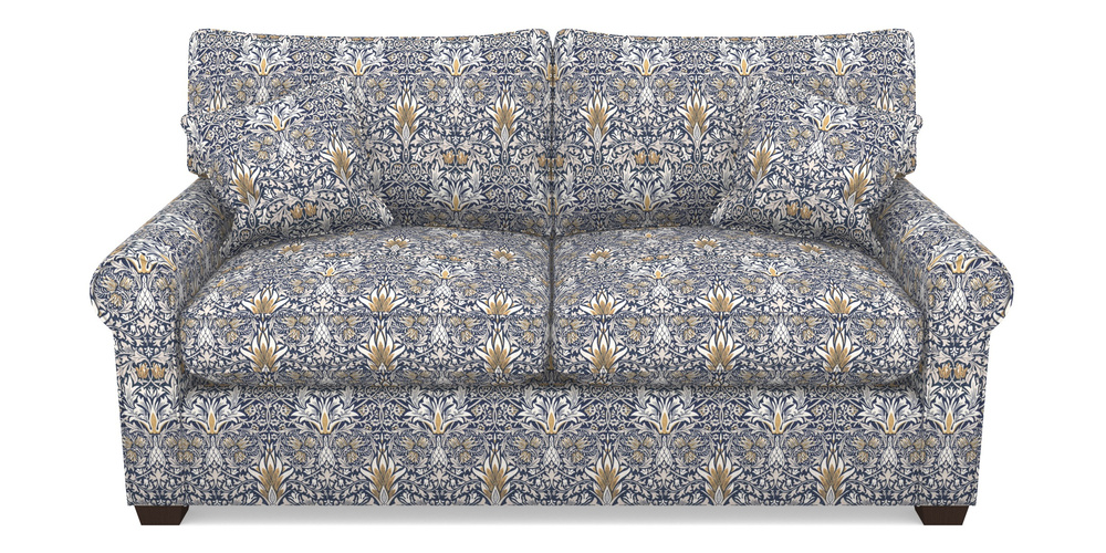 Product photograph of Bignor Sofa Bed 2 5 Seater Sofa Bed In William Morris Collection - Snakeshead - Indigo Hemp from Sofas and Stuff Limited