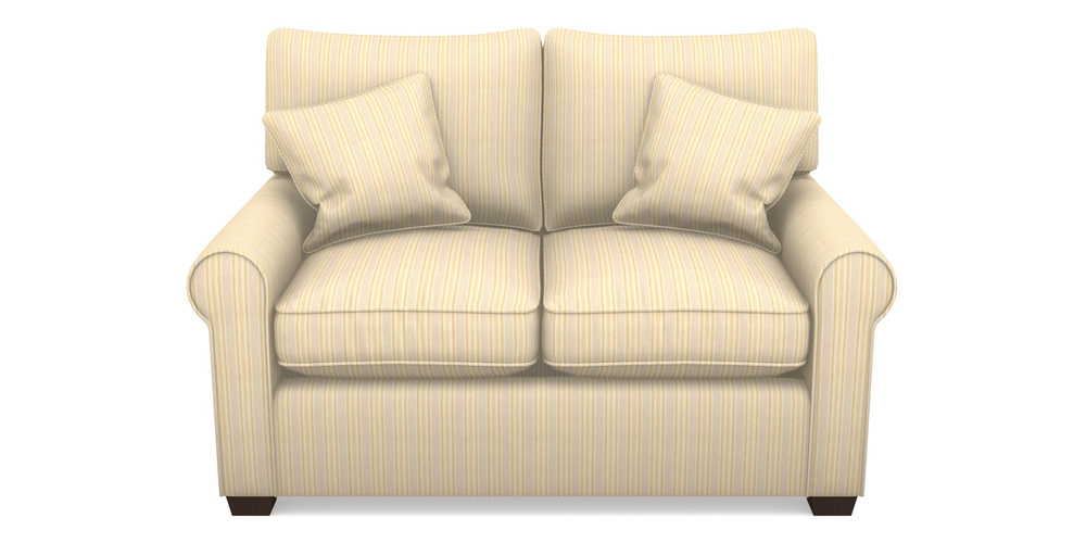 Product photograph of Bignor Sofa Bed 2 Seater Sofa Bed In Cloth 22 - Racing Stripes Ayr - Lemon from Sofas and Stuff Limited