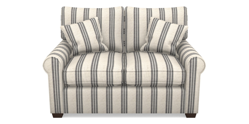 Product photograph of Bignor Sofa Bed 2 Seater Sofa Bed In Cloth 18 Stripes - Bengal - Bible Black from Sofas and Stuff Limited