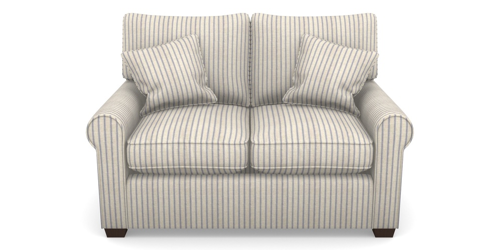 Product photograph of Bignor Sofa Bed 2 Seater Sofa Bed In Cloth 18 Stripes - Ticking - Indigo from Sofas and Stuff Limited