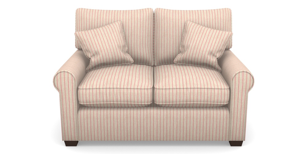 Product photograph of Bignor Sofa Bed 2 Seater Sofa Bed In Cloth 18 Stripes - Ticking - Cranberry from Sofas and Stuff Limited