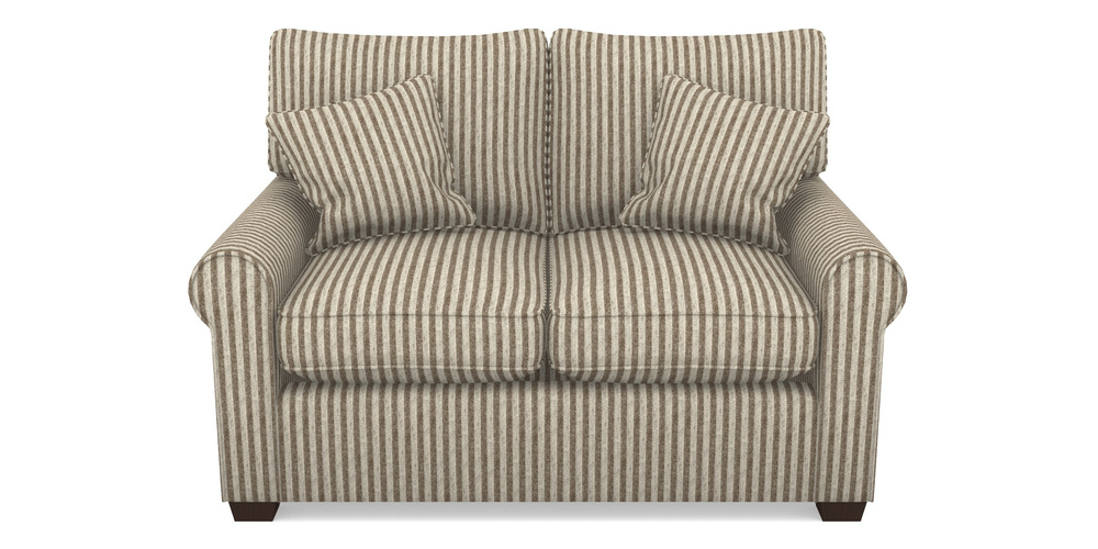 Product photograph of Bignor Sofa Bed 2 Seater Sofa Bed In Cloth 22 - Pinstripe - Peat from Sofas and Stuff Limited