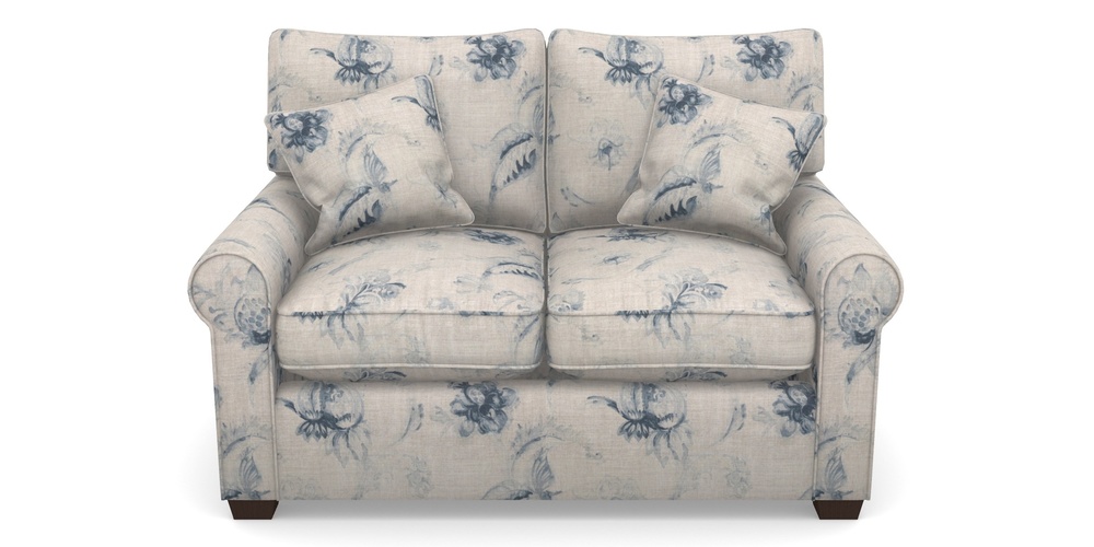 Product photograph of Bignor Sofa Bed 2 Seater Sofa Bed In Floral Linen - Lela Mystery Indigo from Sofas and Stuff Limited