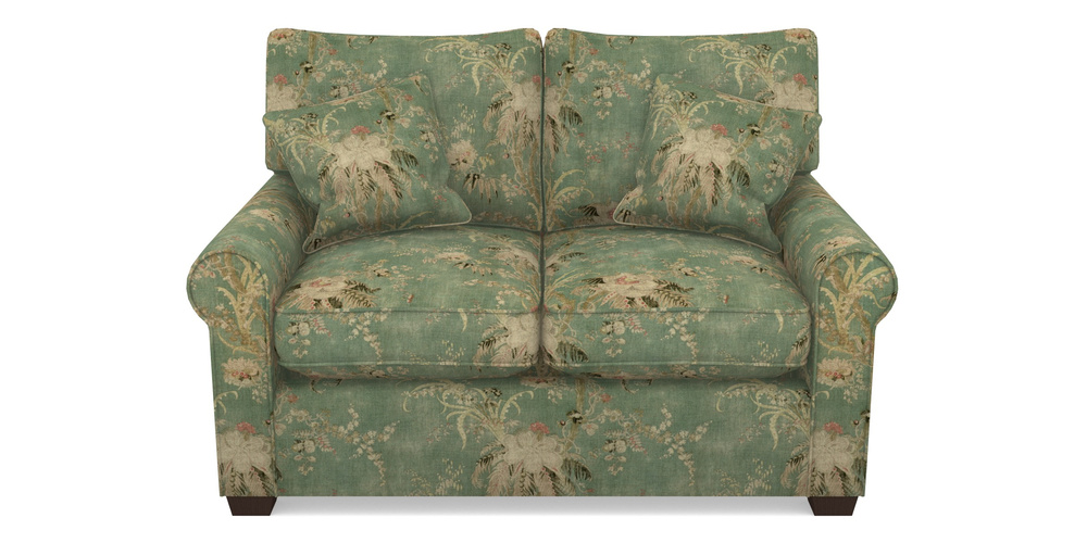 Product photograph of Bignor Sofa Bed 2 Seater Sofa Bed In Floral Linen - Zefferino Emerald from Sofas and Stuff Limited