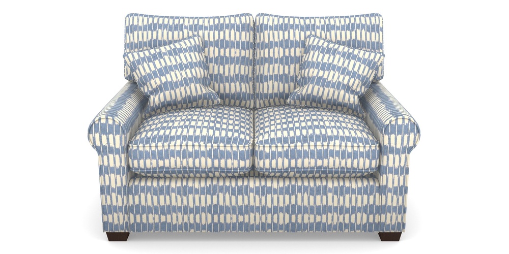 Product photograph of Bignor Sofa Bed 2 Seater Sofa Bed In V A Brompton Collection - Ikat - Morning Blue from Sofas and Stuff Limited