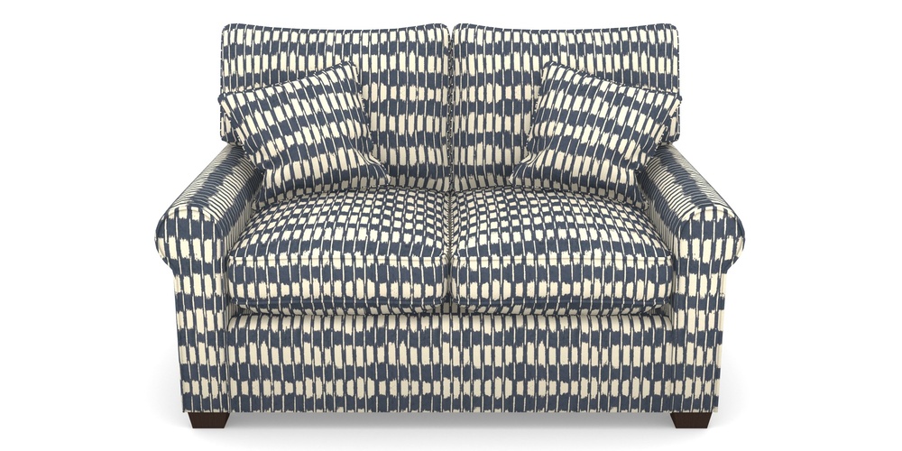 Product photograph of Bignor Sofa Bed 2 Seater Sofa Bed In V A Brompton Collection - Ikat - Midnight Blue from Sofas and Stuff Limited