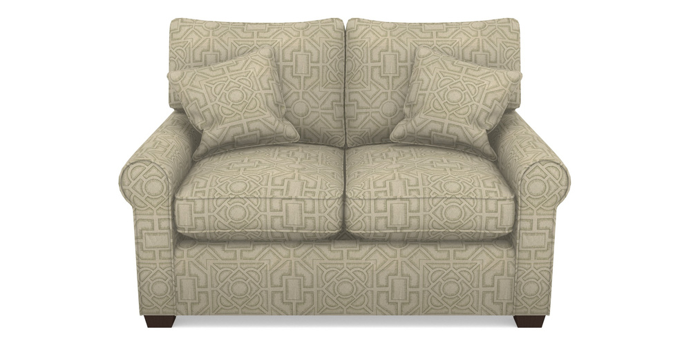 Product photograph of Bignor Sofa Bed 2 Seater Sofa Bed In Rhs Collection - Large Knot Garden Linen - Pistachio from Sofas and Stuff Limited