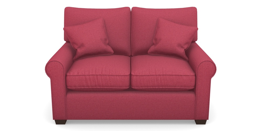 Product photograph of Bignor Sofa Bed 2 Seater Sofa Bed In Plain Linen Cotton - Raspberry Jam from Sofas and Stuff Limited