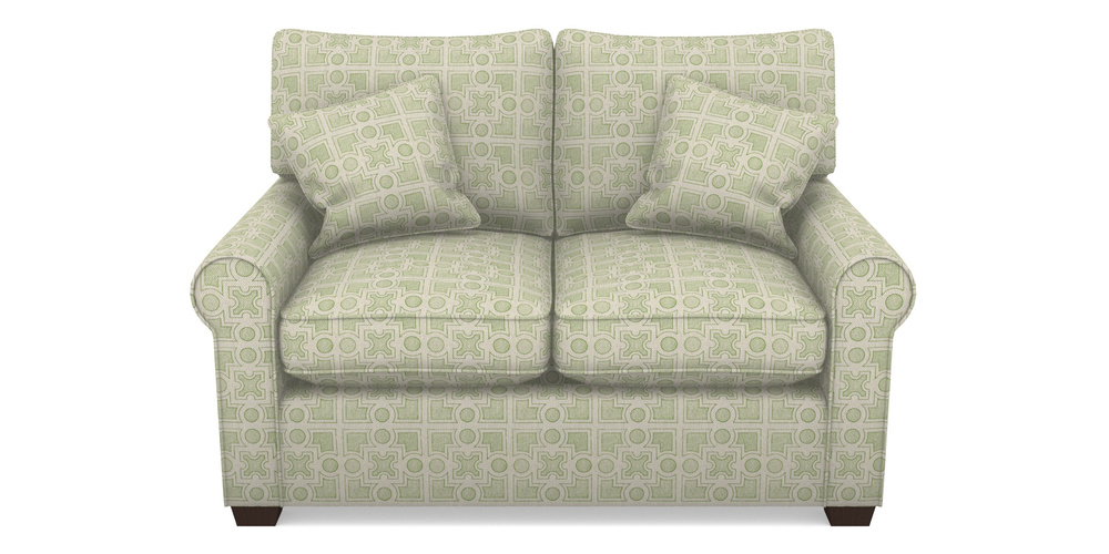 Product photograph of Bignor Sofa Bed 2 Seater Sofa Bed In Rhs Collection - Small Knot Garden Cotton Weave - Green from Sofas and Stuff Limited