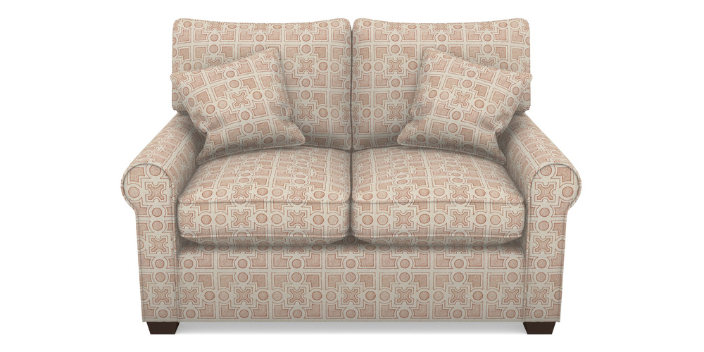 Product photograph of Bignor Sofa Bed 2 Seater Sofa Bed In Rhs Collection - Small Knot Garden Cotton Weave - Terracotta from Sofas and Stuff Limited