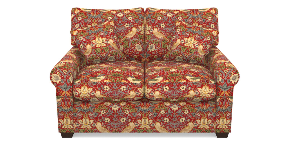 Product photograph of Bignor Sofa Bed 2 Seater Sofa Bed In William Morris Collection - Strawberry Thief - Crimson Slate from Sofas and Stuff Limited