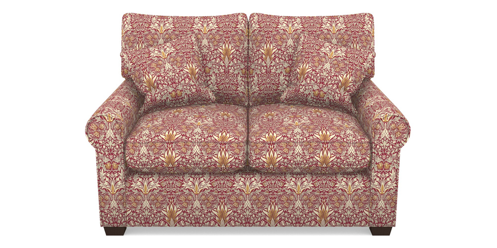 Product photograph of Bignor Sofa Bed 2 Seater Sofa Bed In William Morris Collection - Snakeshead - Claret Gold from Sofas and Stuff Limited