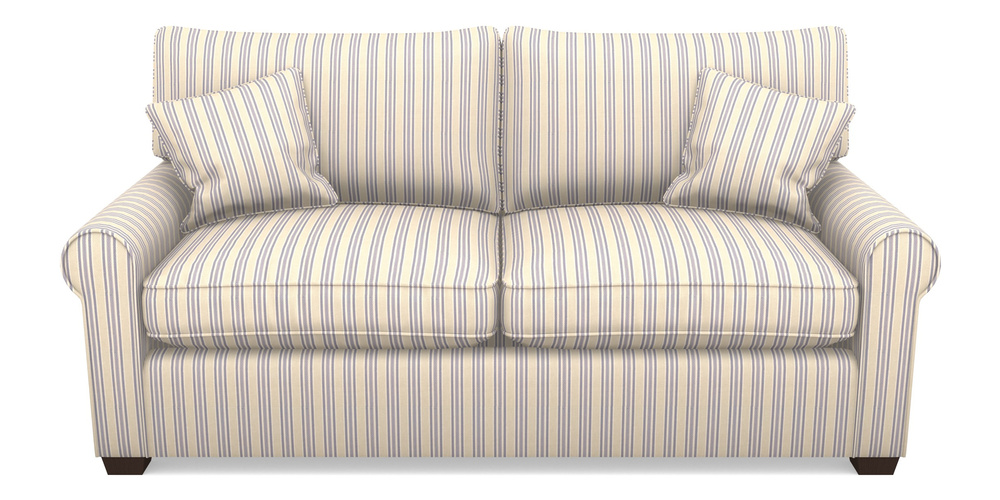 Product photograph of Bignor Sofa Bed 3 Seater Sofa Bed In Cloth 22 - Racing Stripes Ayr - Blueberry from Sofas and Stuff Limited