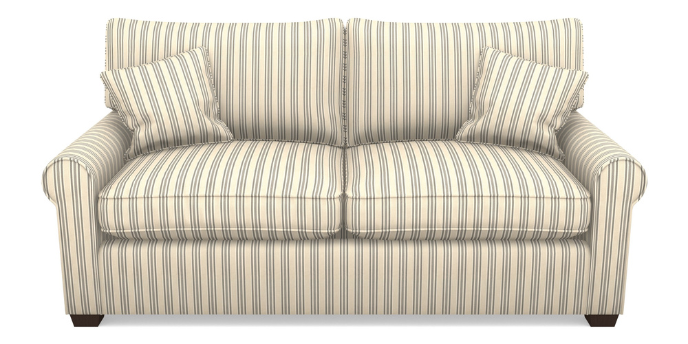 Product photograph of Bignor Sofa Bed 3 Seater Sofa Bed In Cloth 22 - Racing Stripes Ayr - Charcoal from Sofas and Stuff Limited