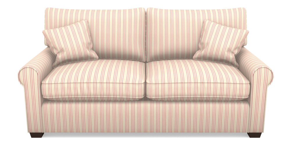 Product photograph of Bignor Sofa Bed 3 Seater Sofa Bed In Cloth 22 - Racing Stripes Ayr - Cherry from Sofas and Stuff Limited