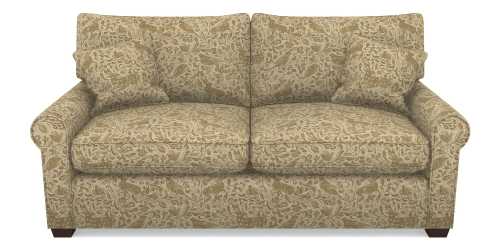 Product photograph of Bignor Sofa Bed 3 Seater Sofa Bed In V A Drawn From Nature - Bird And Rabbit - Gold from Sofas and Stuff Limited