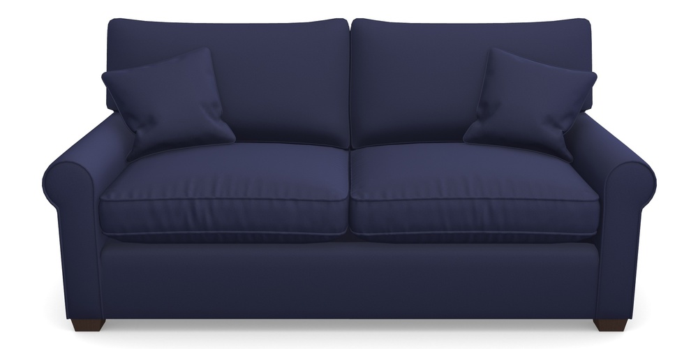 Product photograph of Bignor Sofa Bed 3 Seater Sofa Bed In Clever Glossy Velvet - Navy from Sofas and Stuff Limited