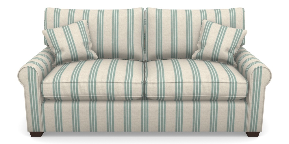 Product photograph of Bignor Sofa Bed 3 Seater Sofa Bed In Cloth 18 Stripes - Bengal - Basil from Sofas and Stuff Limited