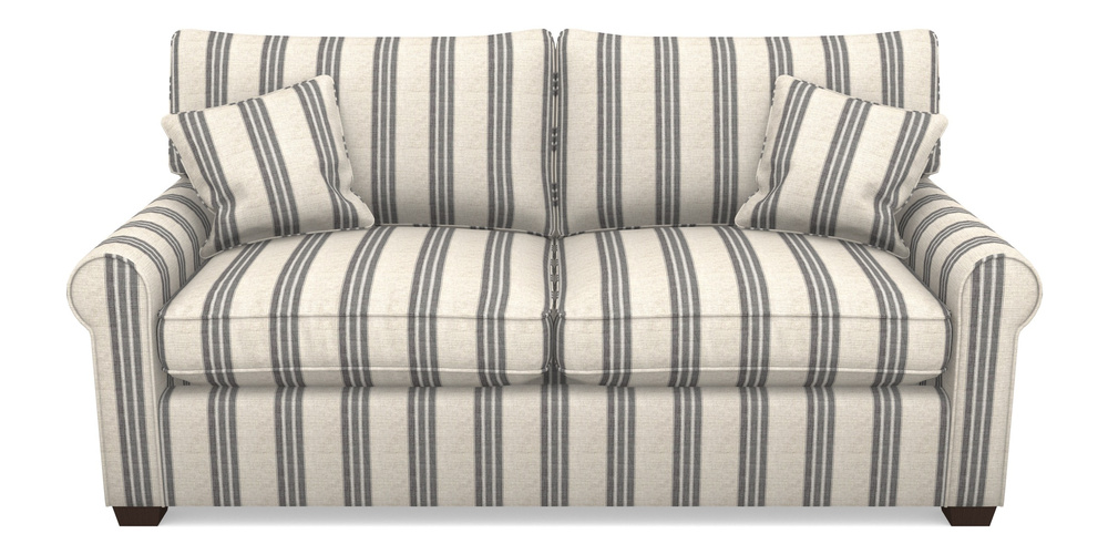 Product photograph of Bignor Sofa Bed 3 Seater Sofa Bed In Cloth 18 Stripes - Bengal - Bible Black from Sofas and Stuff Limited