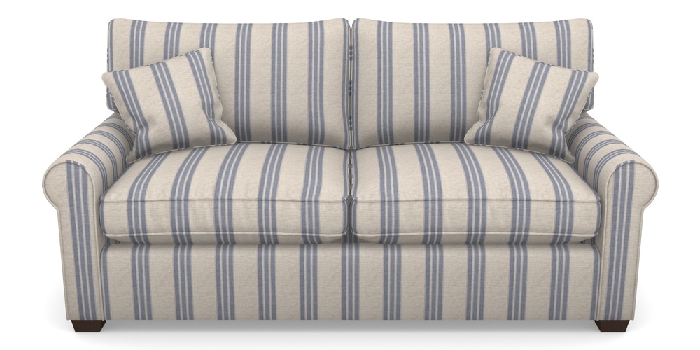 Product photograph of Bignor Sofa Bed 3 Seater Sofa Bed In Cloth 18 Stripes - Bengal - Indigo from Sofas and Stuff Limited