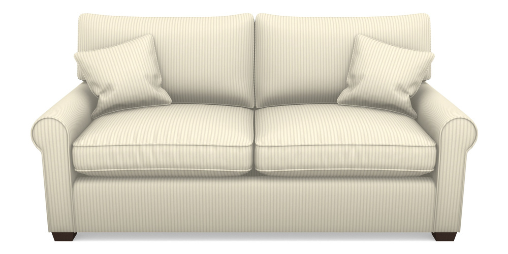 Product photograph of Bignor Sofa Bed 3 Seater Sofa Bed In Cotton Stripe - Grey from Sofas and Stuff Limited