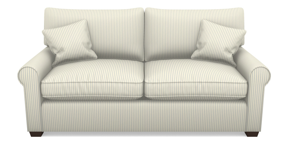 Product photograph of Bignor Sofa Bed 3 Seater Sofa Bed In Cotton Stripe - Sky from Sofas and Stuff Limited