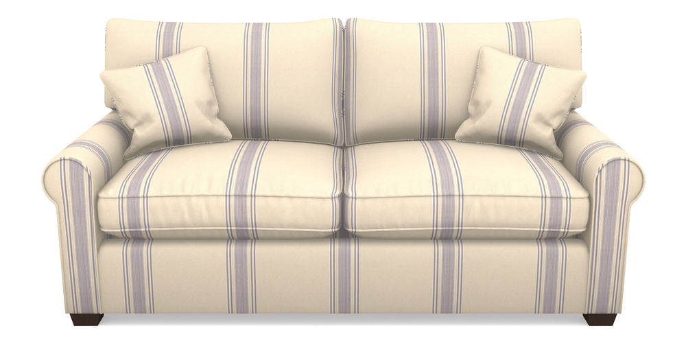 Product photograph of Bignor Sofa Bed 3 Seater Sofa Bed In Cloth 22 - Racing Stripes Cheltenham - Blueberry from Sofas and Stuff Limited