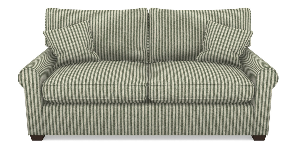 Product photograph of Bignor Sofa Bed 3 Seater Sofa Bed In Cloth 22 - Pinstripe - Courgette from Sofas and Stuff Limited