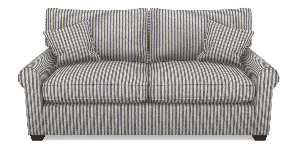 Product photograph of Bignor Sofa Bed 3 Seater Sofa Bed In Cloth 22 - Pinstripe - Deep Water from Sofas and Stuff Limited