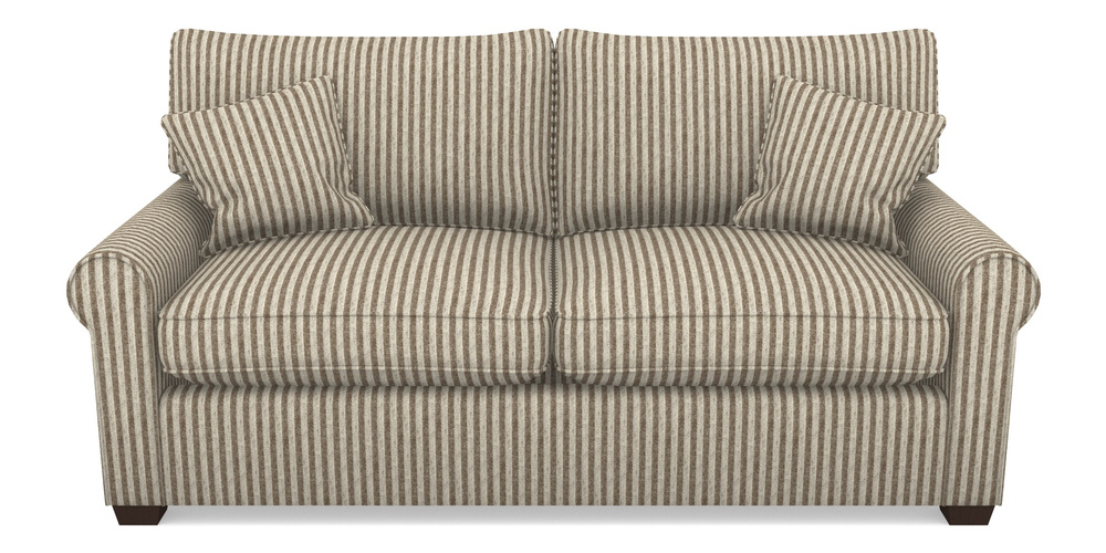 Product photograph of Bignor Sofa Bed 3 Seater Sofa Bed In Cloth 22 - Pinstripe - Peat from Sofas and Stuff Limited