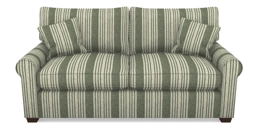 Product photograph of Bignor Sofa Bed 3 Seater Sofa Bed In Cloth 22 - Bayadere - Courgette from Sofas and Stuff Limited