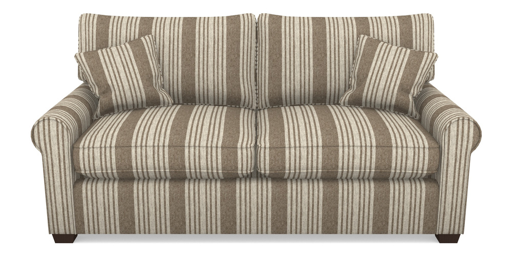 Product photograph of Bignor Sofa Bed 3 Seater Sofa Bed In Cloth 22 - Bayadere - Peat from Sofas and Stuff Limited