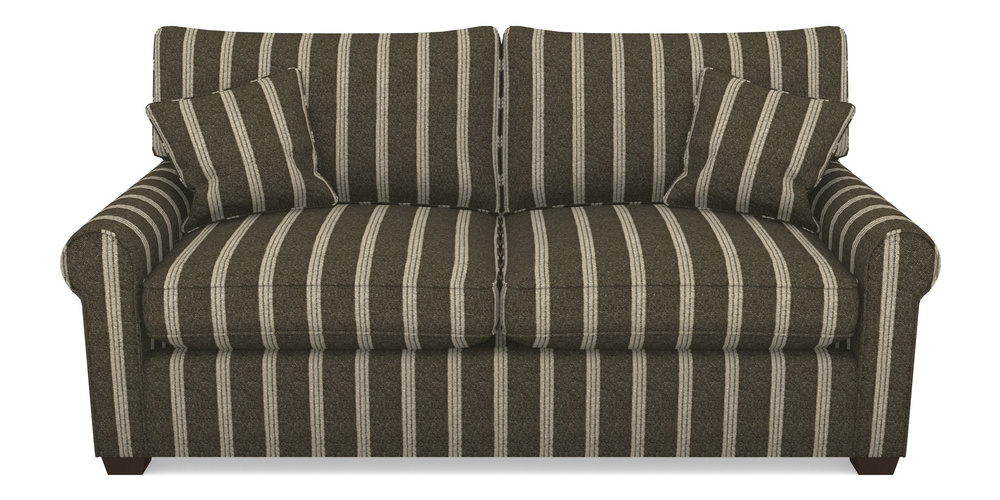 Product photograph of Bignor Sofa Bed 3 Seater Sofa Bed In Cloth 20 - Design 2 - Olive Stripe from Sofas and Stuff Limited